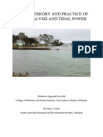 2019 - Modern Theory and Practice of Tide Analysis and Tidal Power