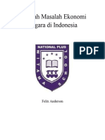 Masalah Masalah Ekonomi Negara Di Indonesia