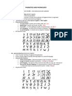 Phonetics and Phonology