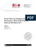 Human Resource Strategies and WP94 29