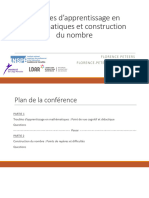 Troubles D Apprentissage en Mathematiques Et Construction Du Nombre