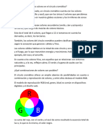 Clasificacion de Los Colores en El Círculo Cromático