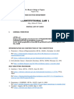 Constitutional Law 1 Patial List of Cases