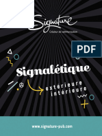 SIGNATURE Signaletique