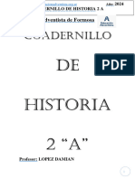 Cuadernillo Anual. Historia 2°A 2024