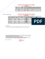 September Exam Result Format 2007 For Phase 1 and Phase 2 ICT Schools