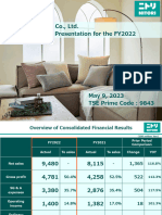 NITORI FY2022 - 4Q - Financial Report English