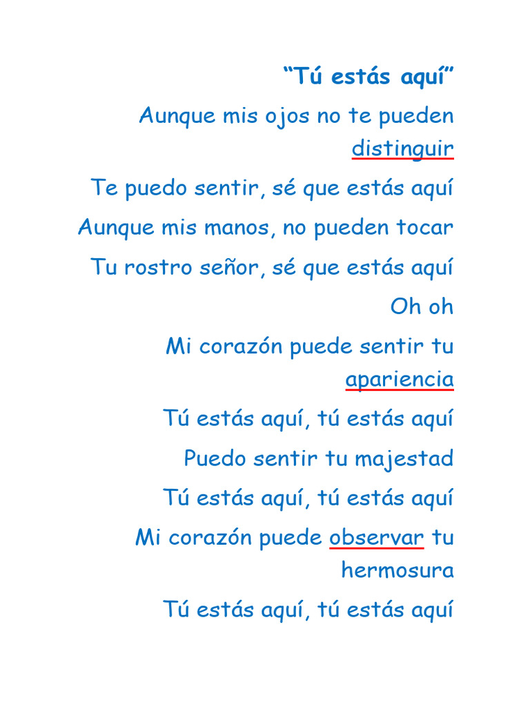 Tú Estás Aquí | PDF