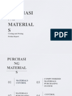 Purchasing Materials