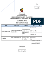 PLANO de Actividades de Sector de Estrdasa 13 A 16 de Fevereiro