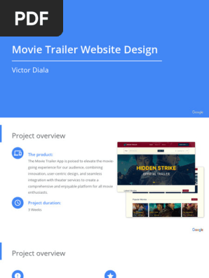 Movie Trailer Website Case Study