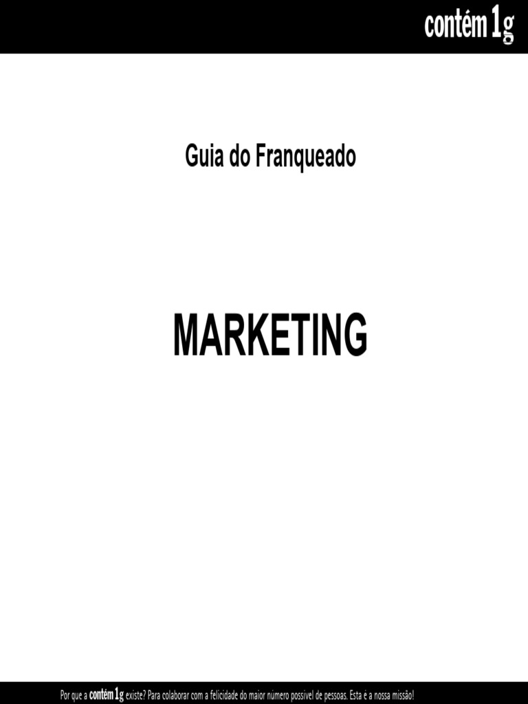 Guia Do Franqueado Marketing Pdf Marketing Marca
