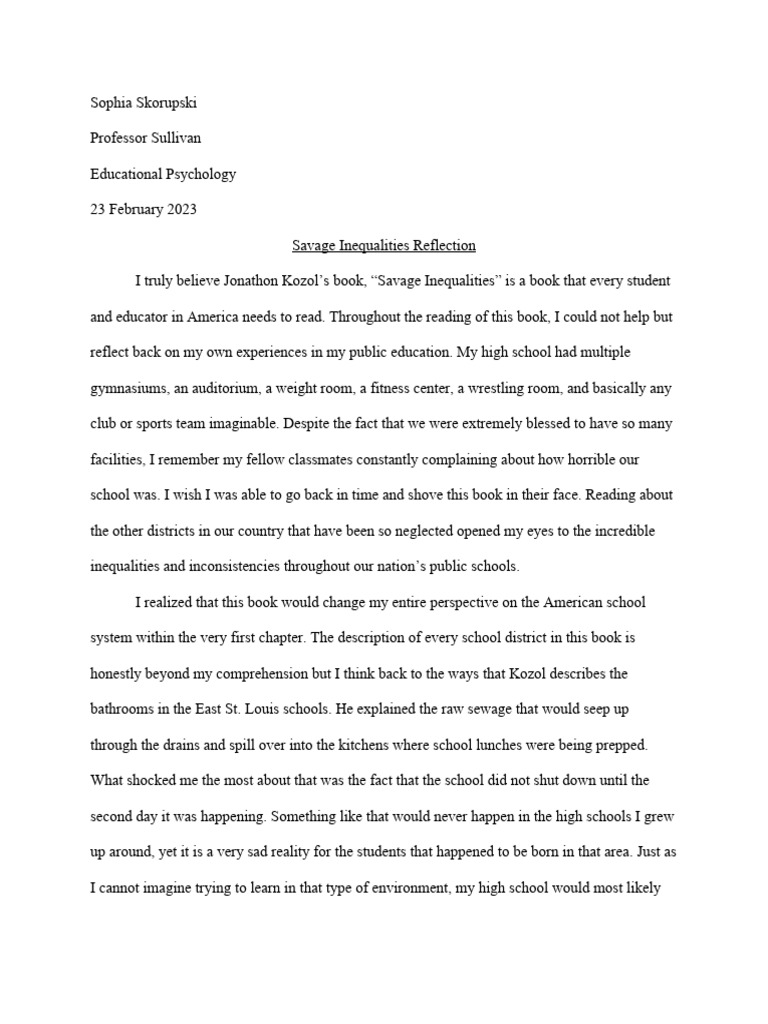 Savage Inequalities Final 1 Download Free PDF Race And Ethnicity In The United States Census