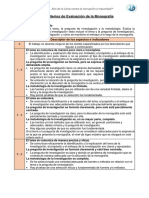 Criterios de Evaluación de La Monografía