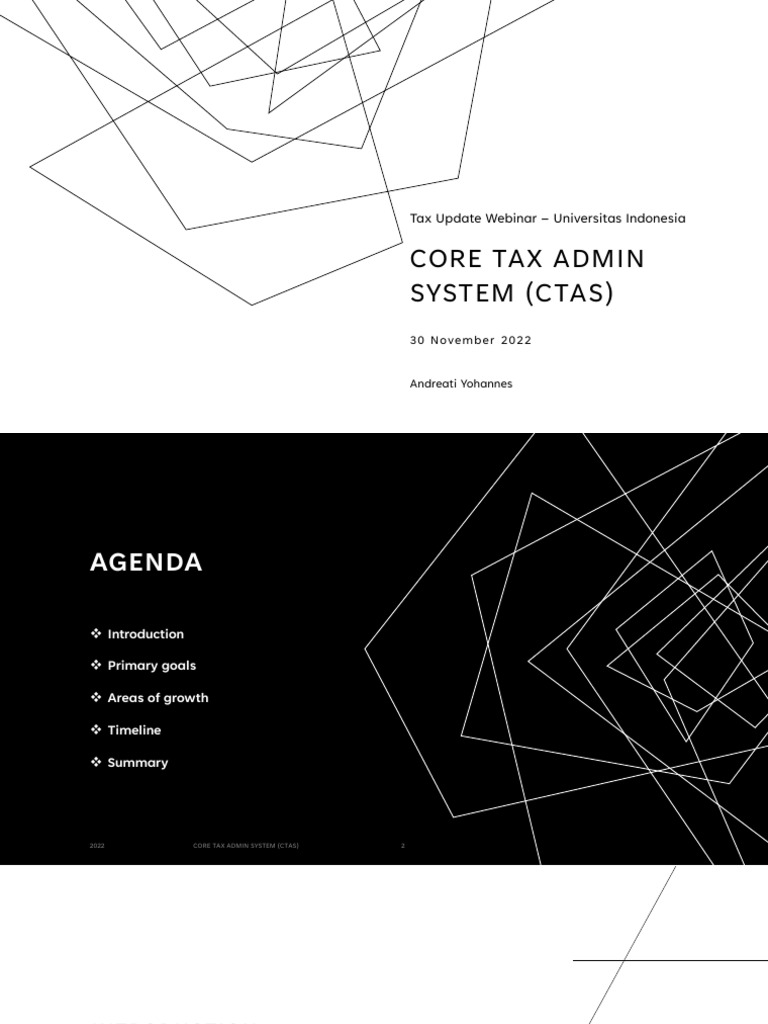 Core Tax Admin System Update 2022 | PDF | Business | Finance & Money ...