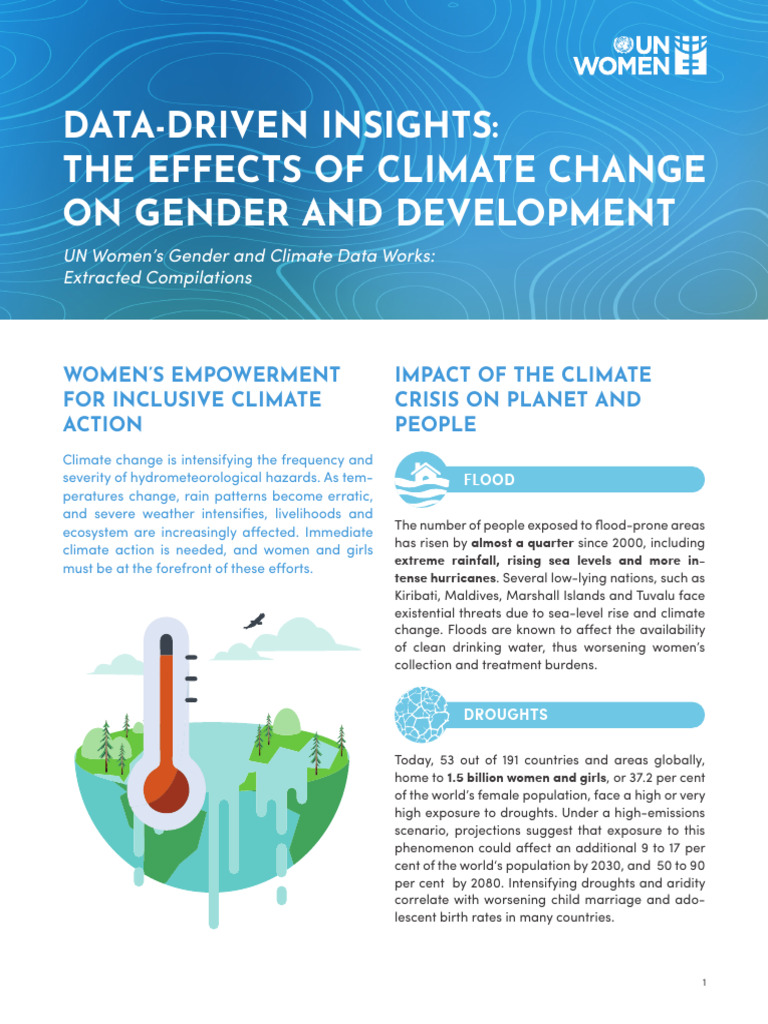 Data-Driven Insight The Effects of Climate Change On Gender Development ...