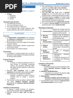 ES084 (2nd Sem, 1st QTR) - Introduction To C Programming-Control Flow