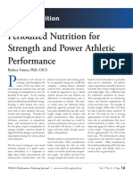 Periodized Nutrition For Strenght and Power Athletes