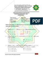 Kisi Ujian Sekolah Matematika Jawaban