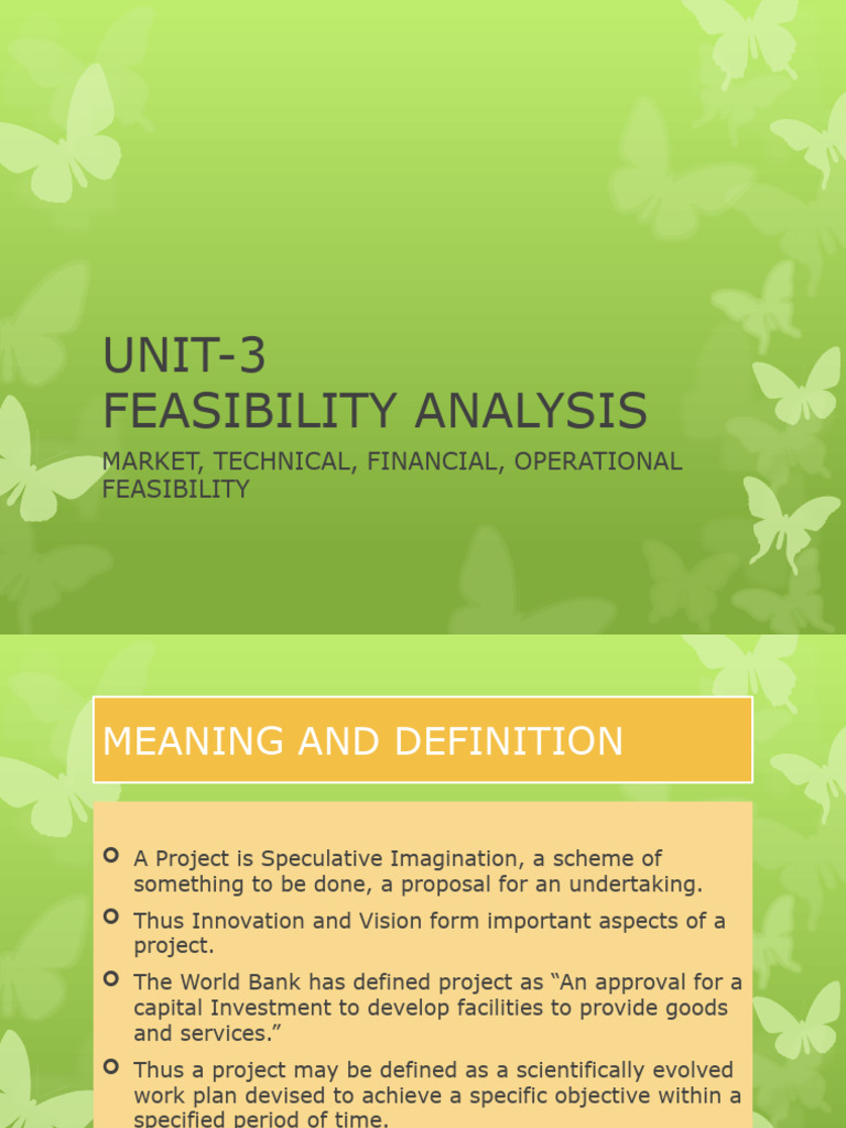 Unit 3 Feasibility Analysis5884 Pdf Feasibility Study Real