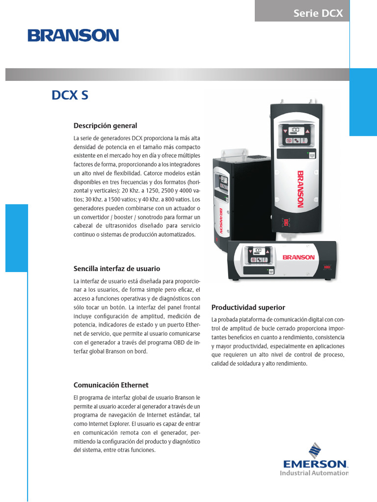 DCX Data Sheet - Esp | PDF | Usuario (informática) | Internet