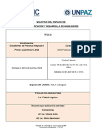 Planilla para El Desarrollo de Escenario de Habilidades 2024 SNG 3026