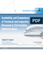 Availability and Competence of Technical and Inspection Personnel in Civil Aviation Administrations