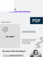 Proiect Presiunea Atmosferica