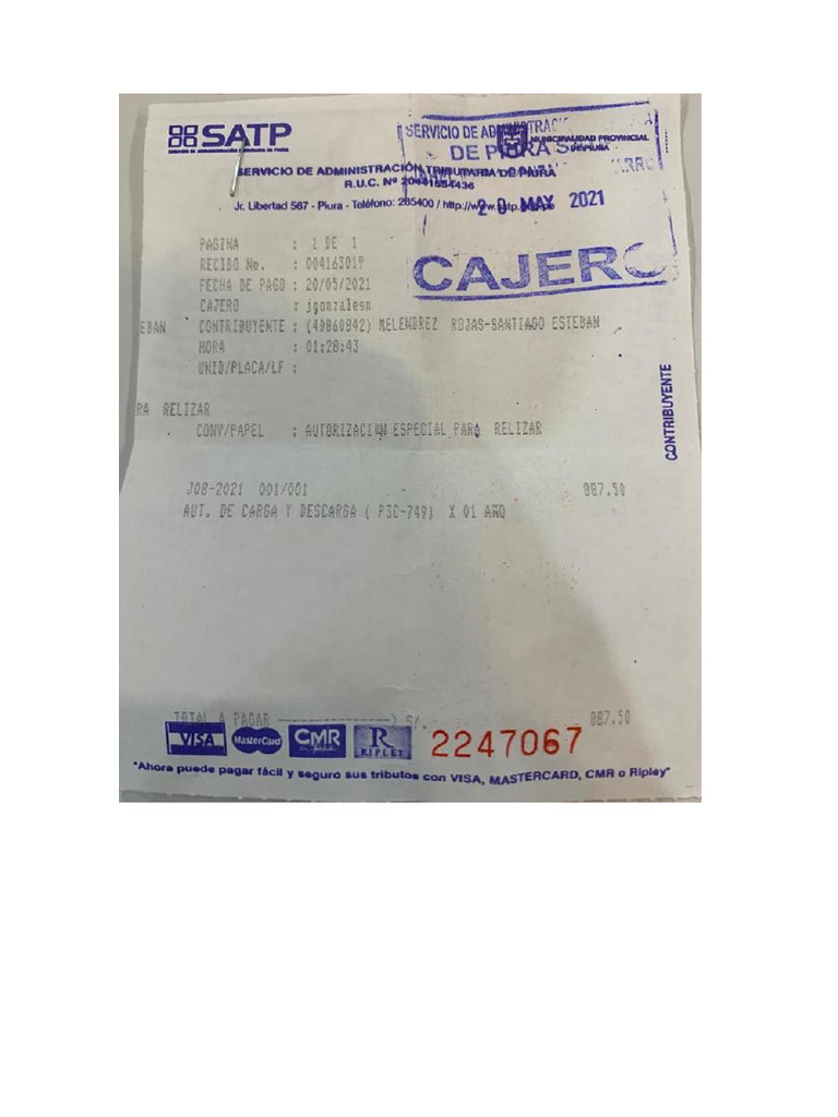 Recibo de Pago | PDF