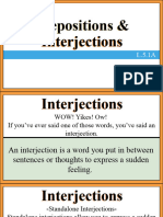 52 Lesson Prepositionsand Interjections