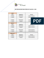 Horario Preu 2023