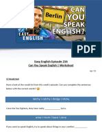 EE156 Worksheet Speak English