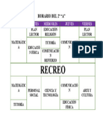 Horario Del 2º A