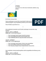 Rubrik Observasi Kelas (Perencanaan Observasi)