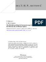 Benci, Coron. The Dirichlet Problem For Harmonic Maps From The Disk Into The Euclidean N-Sphere