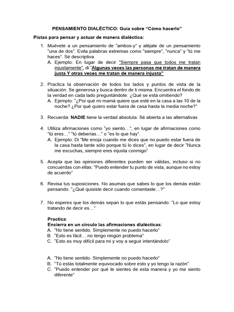 Pensamiento Dialéctico Guía Sobre Cómo Hacerlo Pistas Para Pensar Y