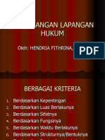 Pembidangan Lapangan Hukum