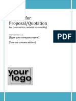 Request for Proposal Template 08