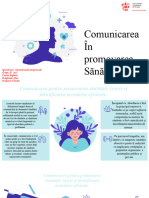 Comunicarea in Promovarea Sanatatii