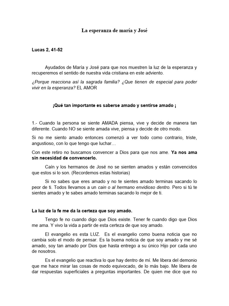 Esperanza en María y José | PDF | María, madre de Jesús | Jesús