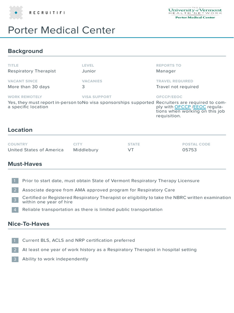 Respiratory Therapist PDF