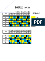 Jadwal Shift Karyawan Basroh Mart (Januari) 2024