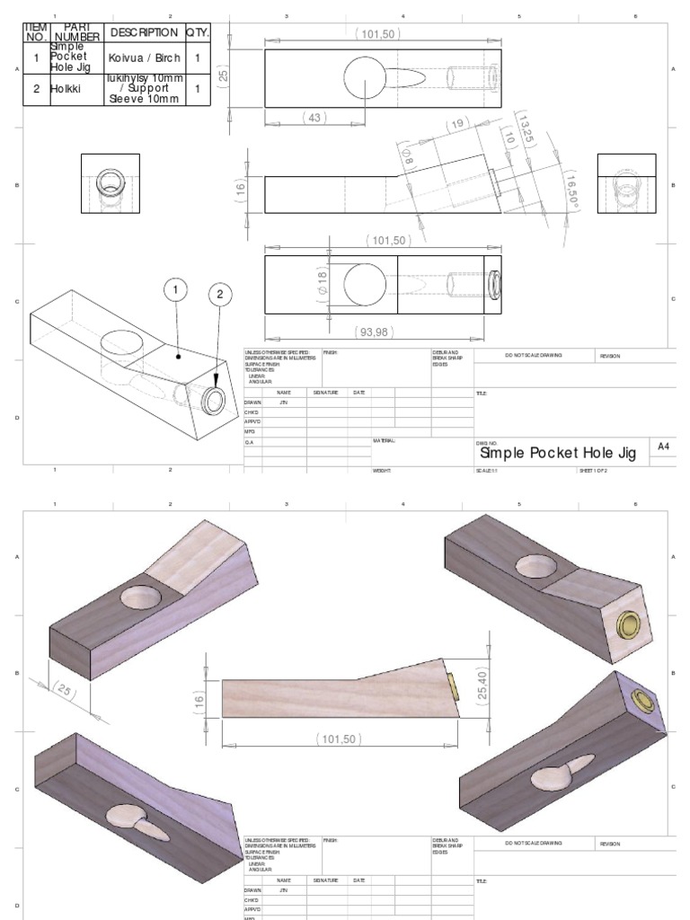 Simple Pocket Hole Jig
