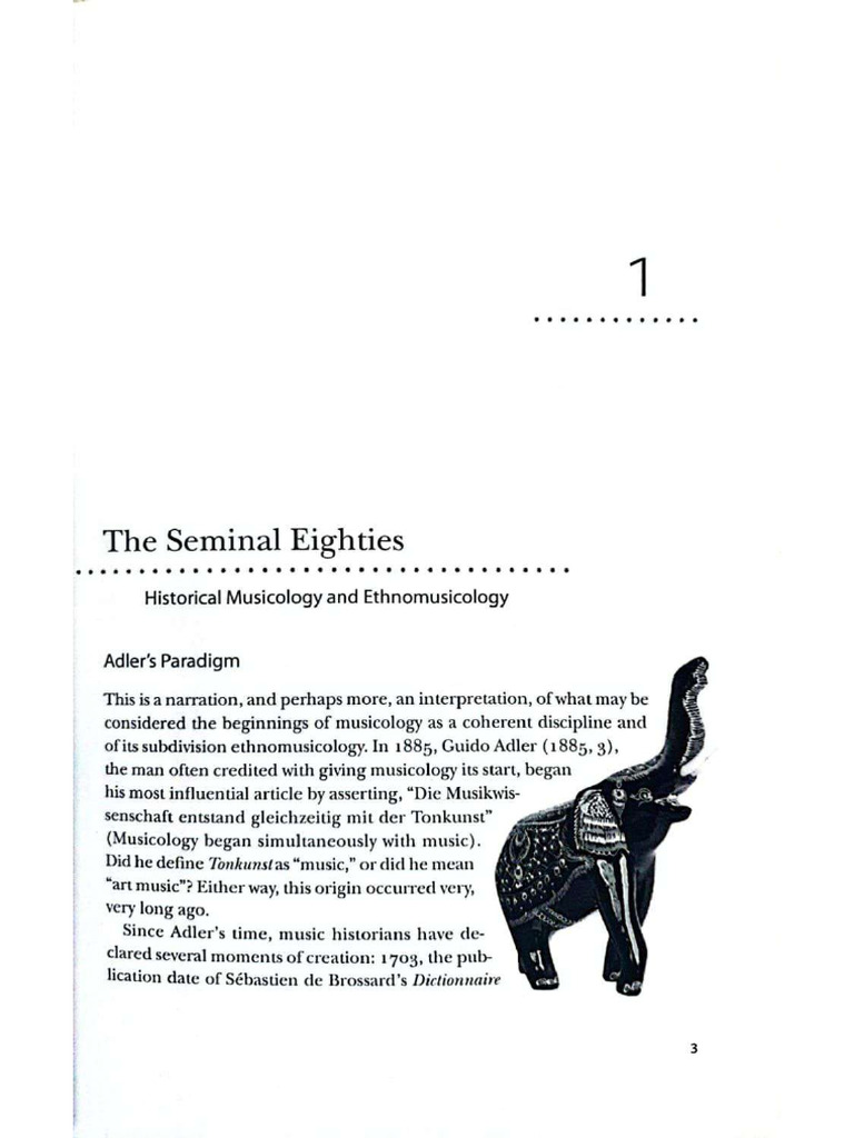 Bruno Nettl. the Seminal Eighties. Historical Musicology and