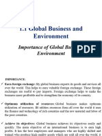 Global Business and Environment 1