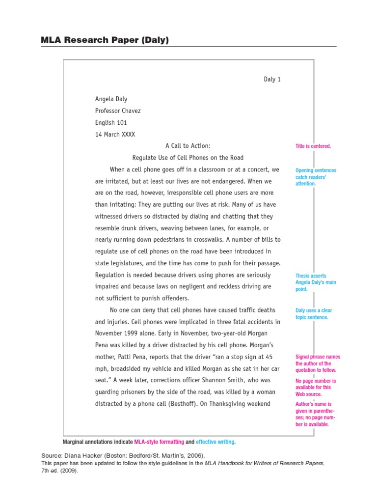 Sample Research Paper in MLA Format | PDF | Business