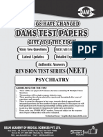 Revision Test Series - Psychiatry (QNS)