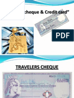 Travellers Cheque & Credit Card