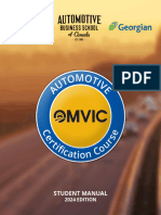 Omvic Automotive Certification Course Student Manual English 2024 Edition Georgian College Feb 06 24