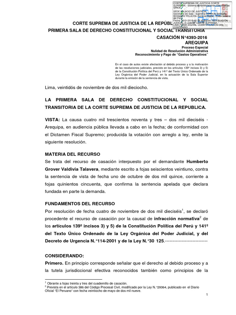 Nulidad de Resolución en Arequipa | PDF | Debido al proceso | Sentencia ...